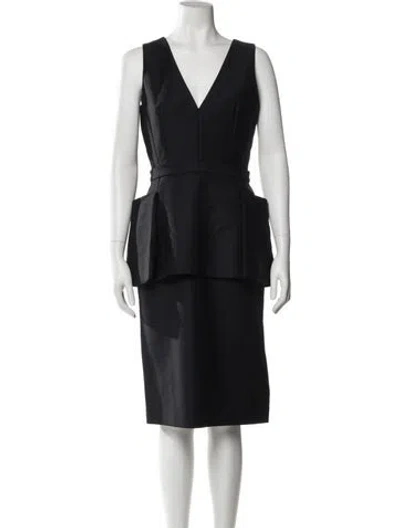 Pre-owned Dior 2016 Midi Length Dress In Blue