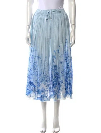 Pre-owned Dior 2016 Midi Length Skirt In Blue