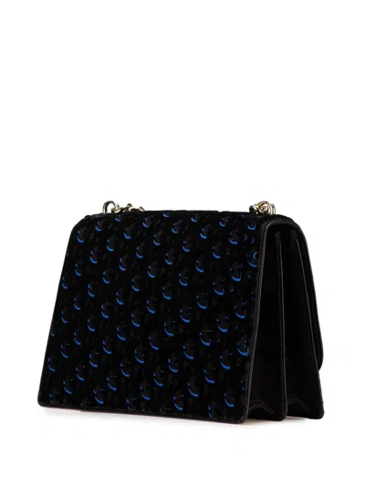 Pre-owned Dior 2016 Oblique Velvet Ama Satchel