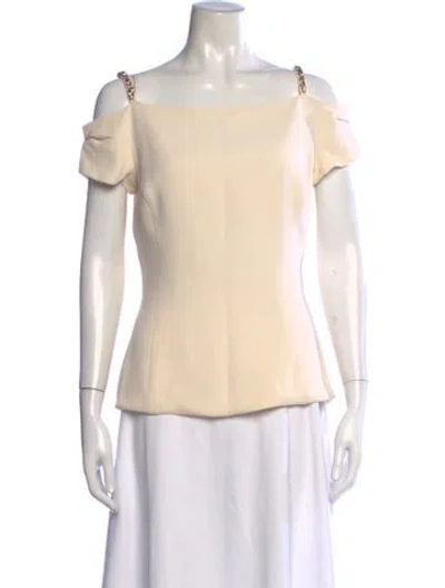 Pre-owned Dior 2016 Silk T-shirt In Neutrals