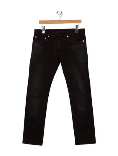 Pre-owned Dior 2016 Skinny Jeans In Burgundy