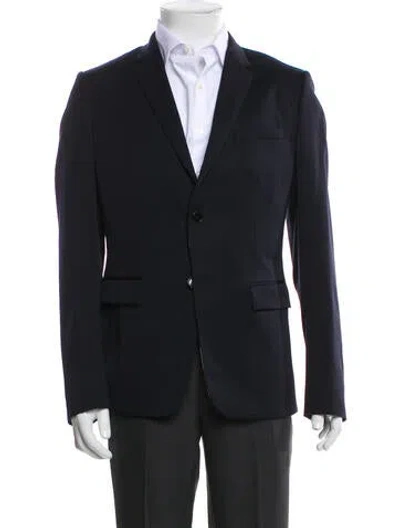 Pre-owned Dior 2016 Virgin Wool Blazer In Black