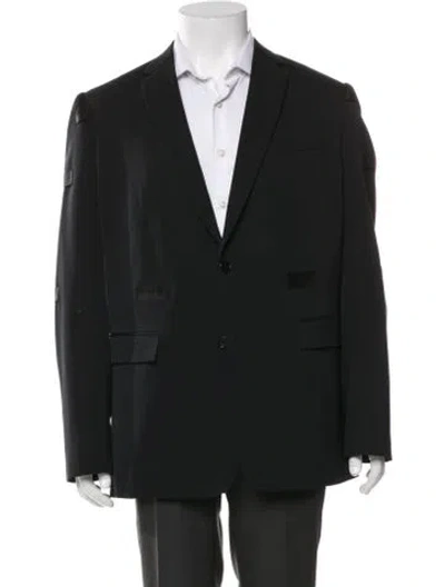 Pre-owned Dior 2016 Virgin Wool Blazer In Black