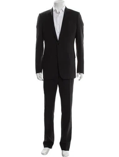 Pre-owned Dior 2016 Virgin Wool Two-piece Suit In Black