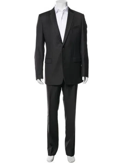 Pre-owned Dior 2016 Virgin Wool Two-piece Suit In Black
