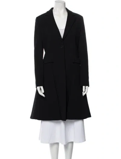 Pre-owned Dior 2016 Wool Coat In Black