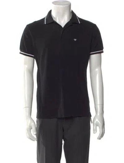 Pre-owned Dior 2017 Bee Accent Polo Shirt In Black