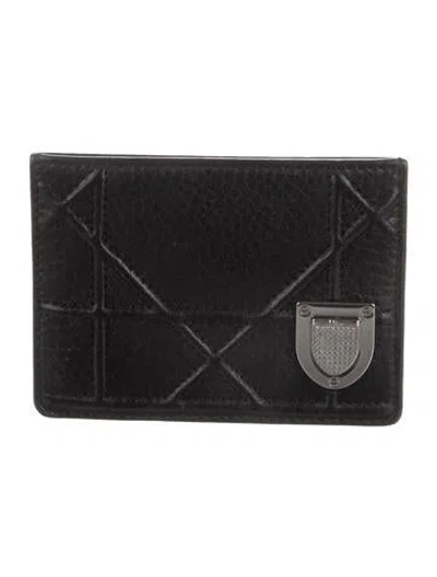 Pre-owned Dior 2017 Ama Card Holder Card Holder In Black