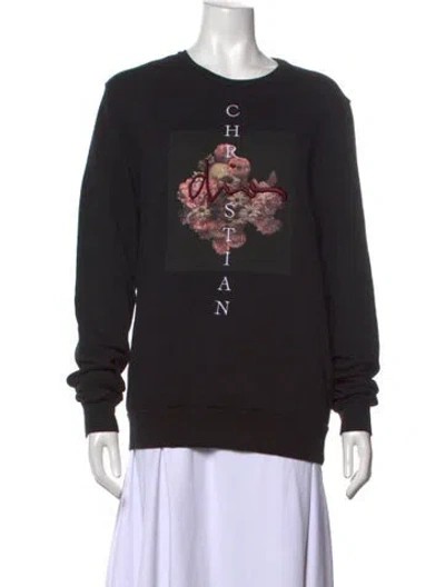 Pre-owned Dior 2017 Graphic Print Sweatshirt In Black