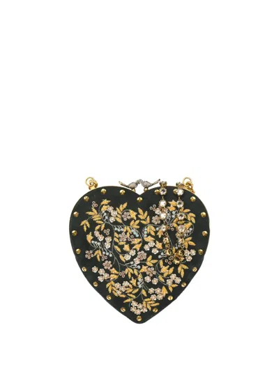 Pre-owned Dior 2017 Heart Shoulder Bag In Black