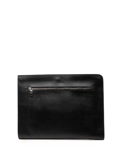 Pre-owned Dior 2017 Leather Clutch Bag In Black