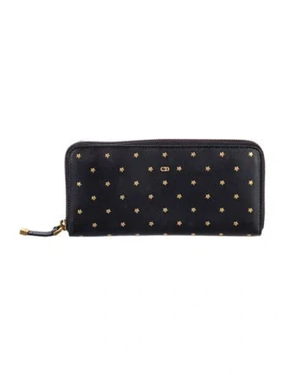 Pre-owned Dior 2017 Leather Continental Wallet In Multi