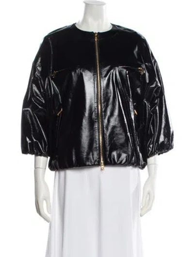 Pre-owned Dior 2017 Leather Jacket In Black