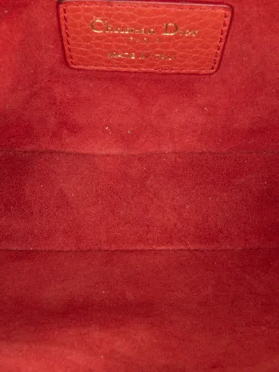 Pre-owned Dior 2017 Leather Ja Camera Crossbody Bag In 红色