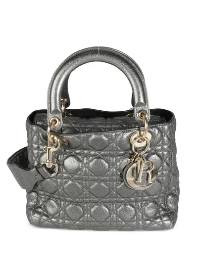 Pre-owned Dior 2017 Medium Lady  Tote Bag In Green