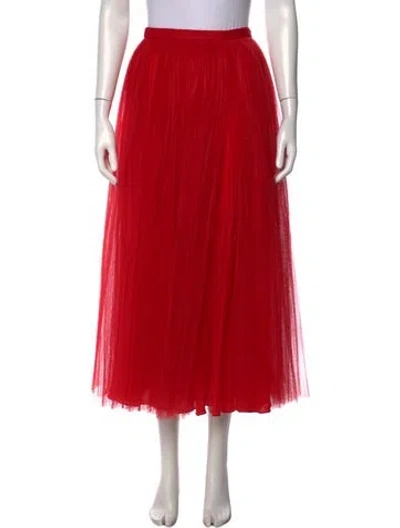 Pre-owned Dior 2017 Midi Length Skirt In Red