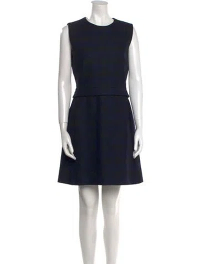 Pre-owned Dior 2017 Mini Dress In Blue