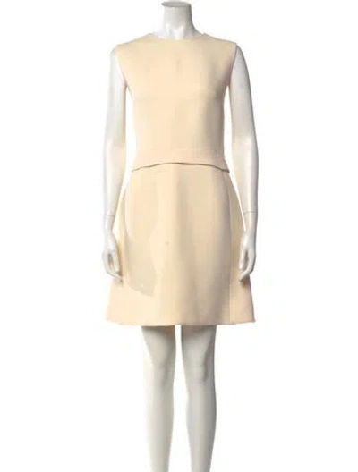 Pre-owned Dior 2017 Mini Dress In Neutral