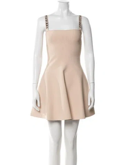 Pre-owned Dior 2017 Mini Dress In Neutral