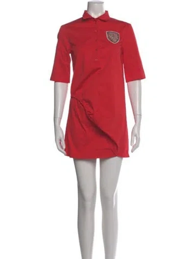 Pre-owned Dior 2017 Mini Dress In Red