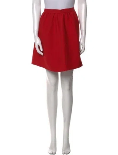 Pre-owned Dior 2017 Mini Skirt W/ Tags In Red