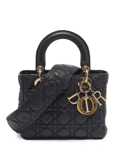 Pre-owned Dior 2017 Small Lady  Tote Bag In Black