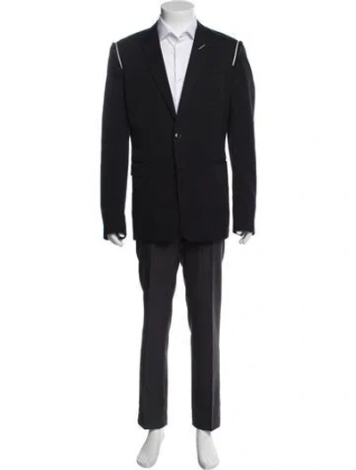 Pre-owned Dior 2017 Virgin Wool Blazer In Black