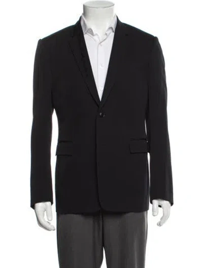 Pre-owned Dior 2017 Virgin Wool Blazer In Black