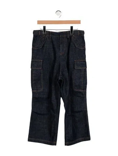Pre-owned Dior 2017 Wide Leg Jeans In Blue