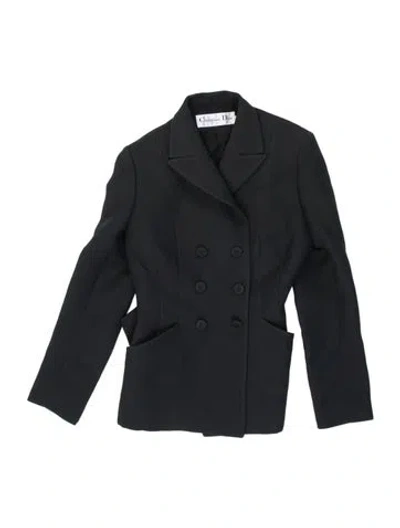 Pre-owned Dior 2017 Wool Blazer In Black