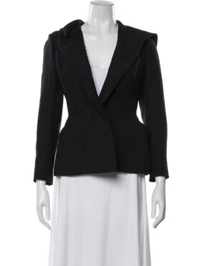 Pre-owned Dior 2017 Wool Blazer In Black