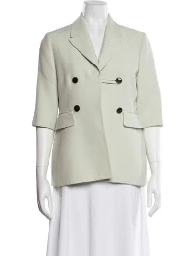 Pre-owned Dior 2017 Wool Blazer In Green