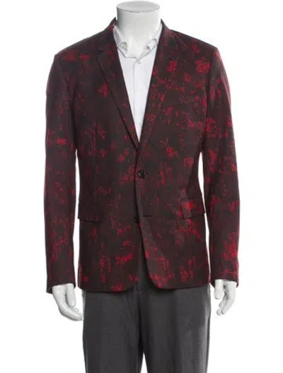 Pre-owned Dior 2017 Wool Blazer In Red