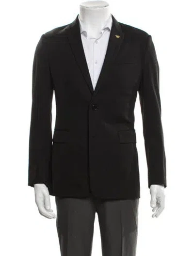 Pre-owned Dior 2018 Bee Accent Blazer In Black