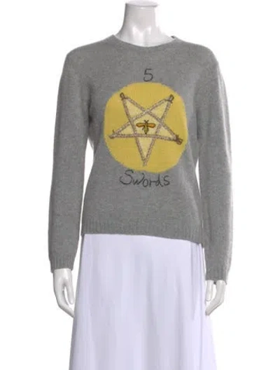 Pre-owned Dior 2018 Cashmere Sweater In Gray