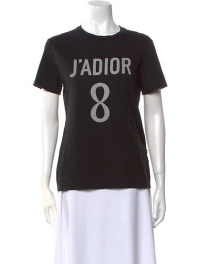 Pre-owned Dior 2018 Graphic Print T-shirt In Black