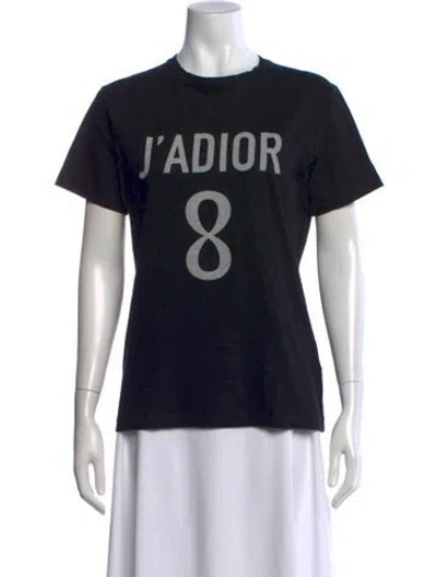 Pre-owned Dior 2018 Graphic Print T-shirt In Black