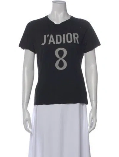 Pre-owned Dior 2018 Graphic Print T-shirt In Black
