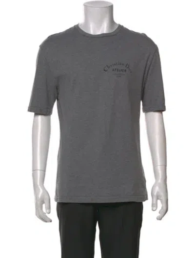 Pre-owned Dior 2018 Graphic Print T-shirt In Gray
