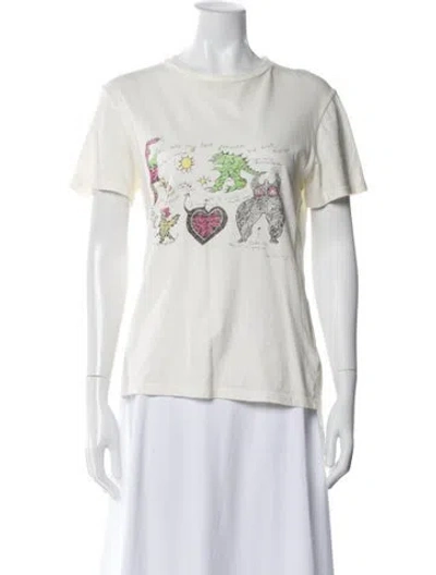 Pre-owned Dior 2018 Graphic Print T-shirt In Neutral