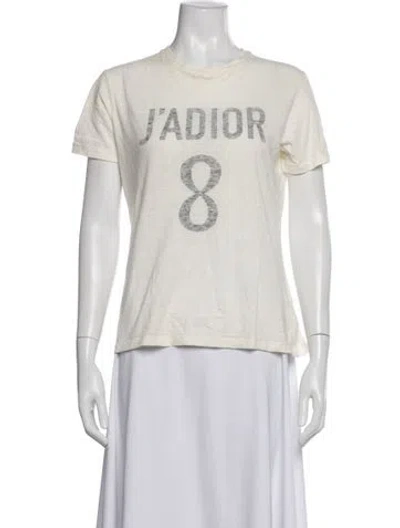 Pre-owned Dior 2018 Graphic Print T-shirt In Neutrals