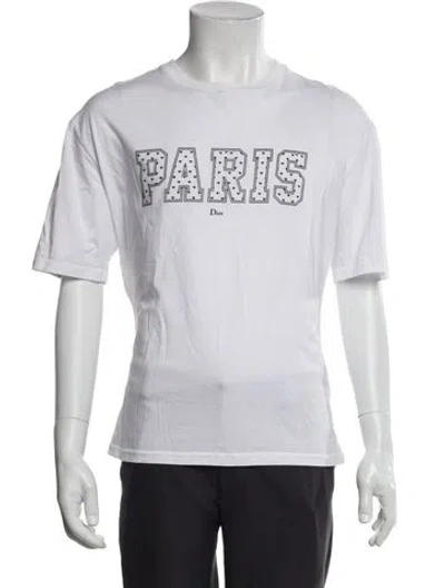 Pre-owned Dior 2018 Graphic Print T-shirt In White