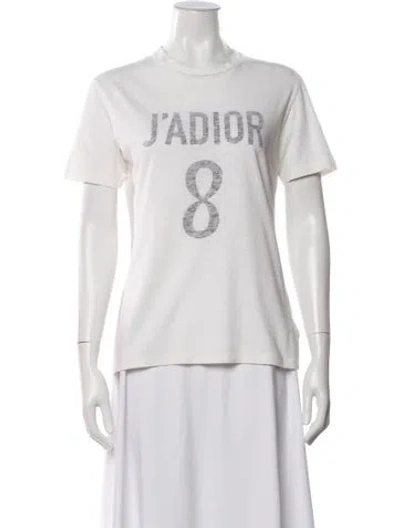 Pre-owned Dior 2018 Graphic Print T-shirt In White
