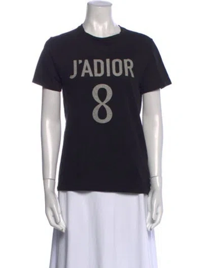 Pre-owned Dior 2018 J'a 8 T-shirt In Black