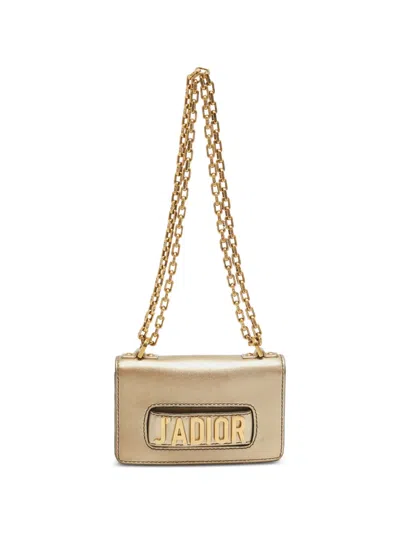 Pre-owned Dior 2018 J'a Chain Wallet In Gold