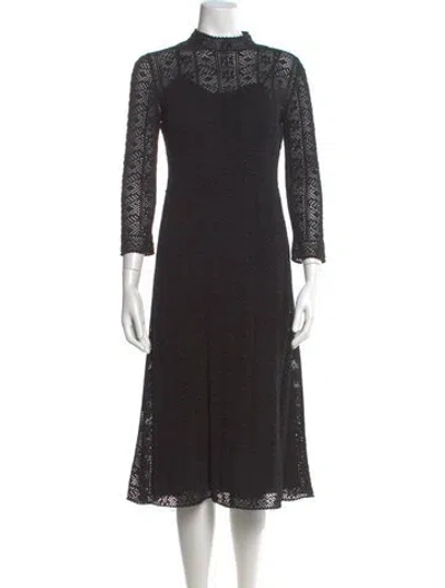 Pre-owned Dior 2018 Midi Length Dress In Black