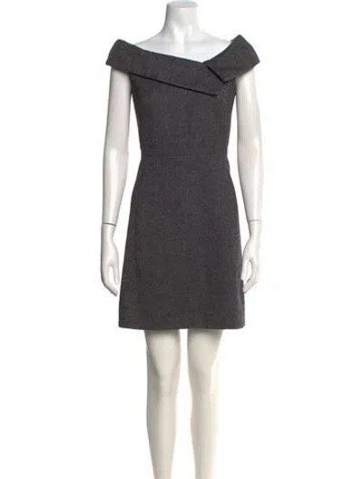 Pre-owned Dior 2018 Mini Dress In Gray