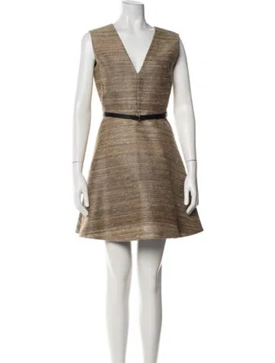 Pre-owned Dior 2018 Mini Dress In Neutral