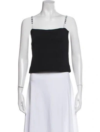 Pre-owned Dior 2018 Square Neckline Top In Black