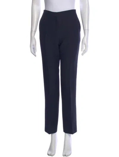 Pre-owned Dior 2018 Straight Leg Pants In Blue